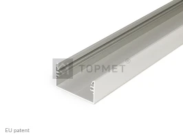 LED juostos profilis LOWI, neanoduotas aliuminis, 2m