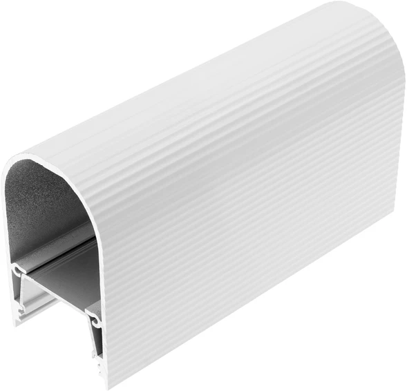 LED juostos profilis NAMI23 CD-9, baltas, 2m
