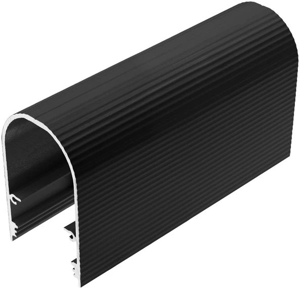 LED juostos profilis NAMI23 CD-9, juodas, 2m
