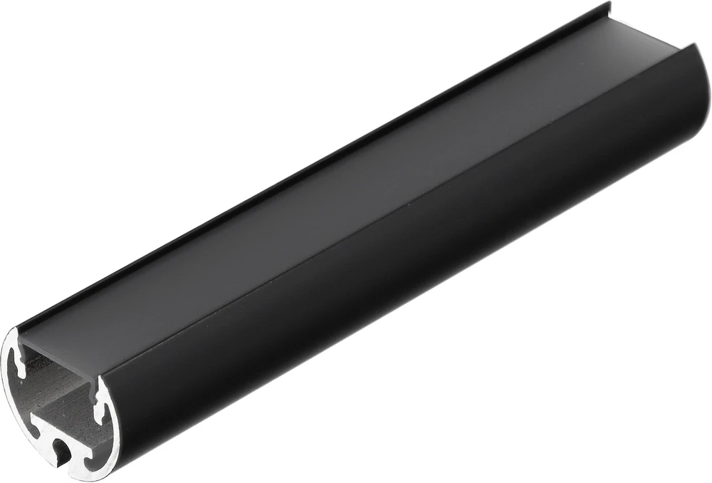 LED juostos profilis PEN12 CJ, juodas, 2m