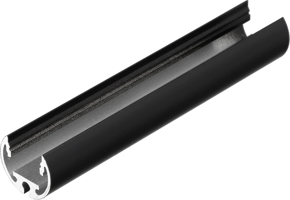 LED juostos profilis PEN12 CJ, juodas, 2m