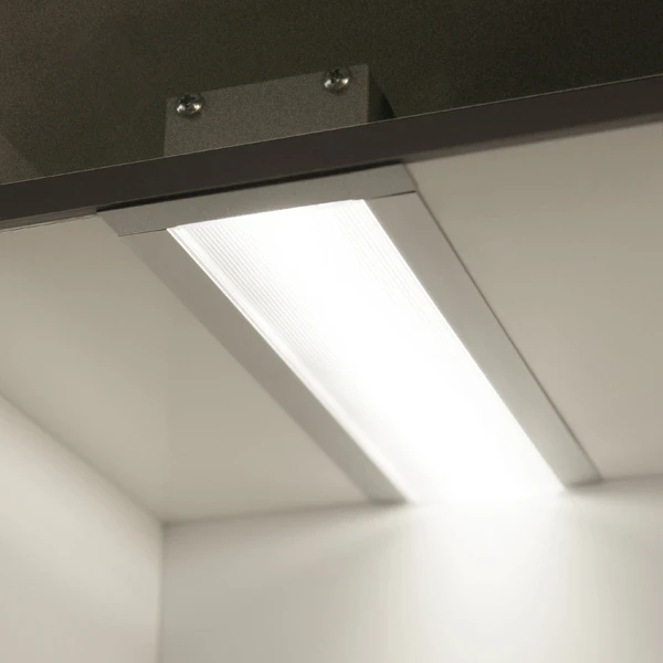 LED juostos profilis PHIL, anoduotas aliuminis, 2m