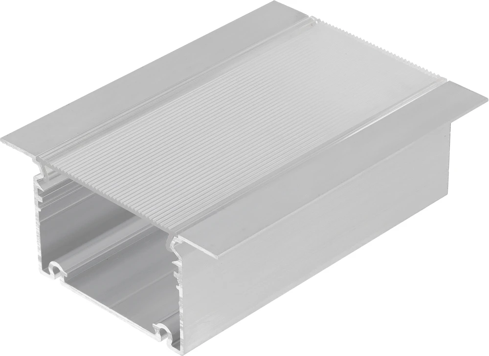 LED juostos profilis PHIL, įleidžiamas, neanoduotas aliuminis, 2m