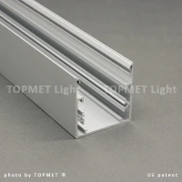 LED juostos profilis PHIL53, anoduotas aliuminis, 2m