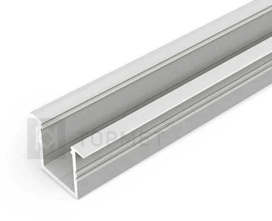 LED juostos profilis SMART-IN16 BC3/U4, anoduotas aliuminis, 2m
