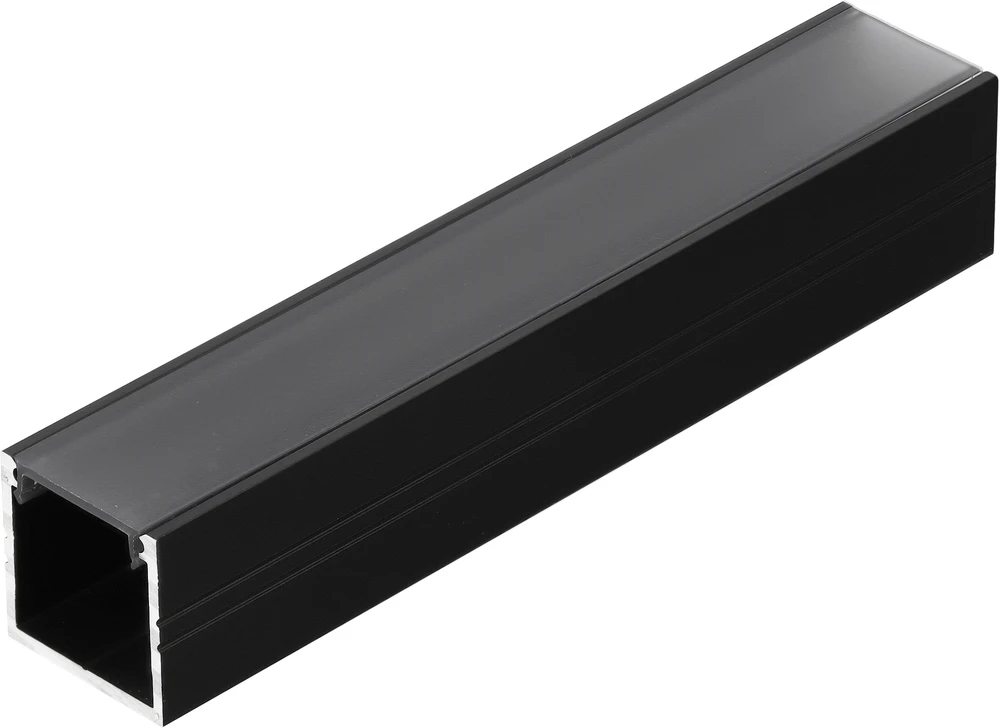 LED juostos profilis SMART16 BC3/U4, juodas, 1m