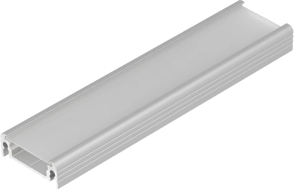 LED juostos profilis SURFACE14 EE7F/TY, anoduoto aliuminio, 1m