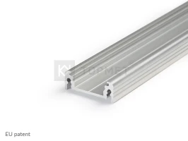 LED juostos profilis SURFACE14, neanoduotas aliuminis, 2m