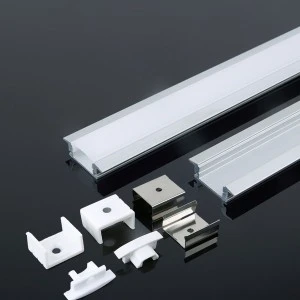 LED juostos profilis V-TAC, aliuminis, 2000x24.7x7mm, baltos spalvos.