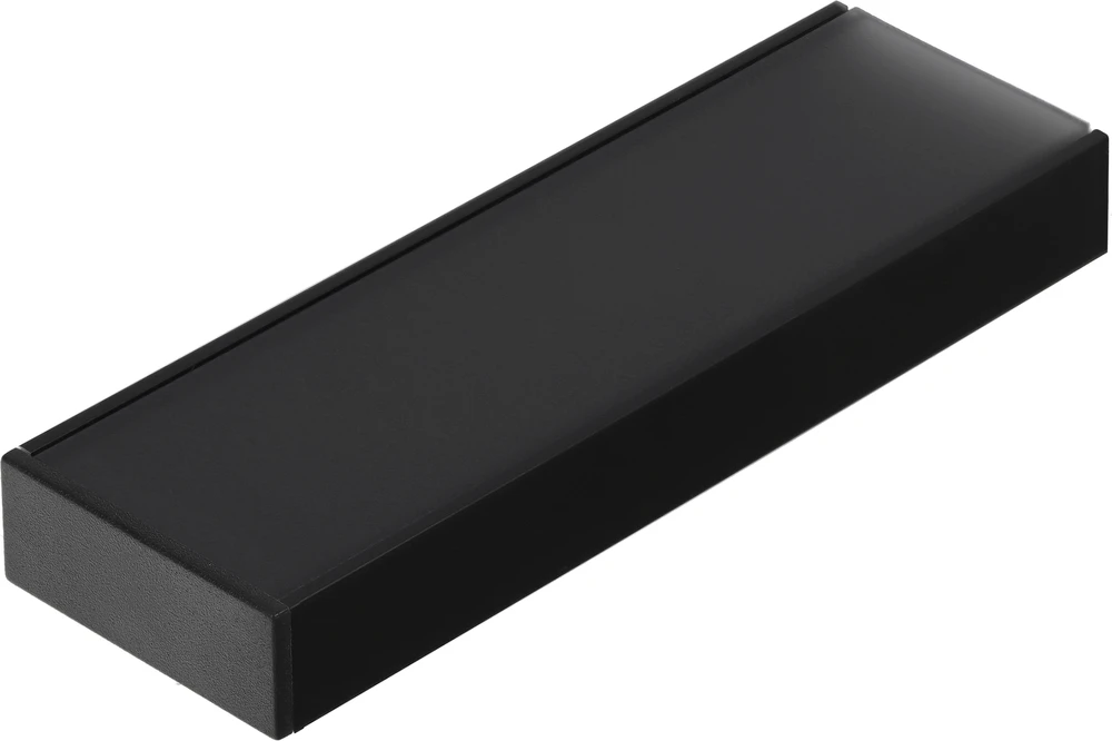 LED juostos profilis VARIO30-01 ACDE-9/TY, juodas, 1m