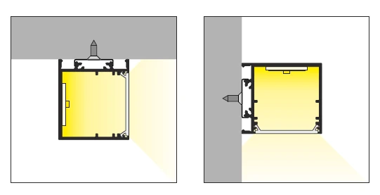 LED juostos profilis VARIO30-03 ACDE-9/TY, neanoduotas aliuminis, 2m