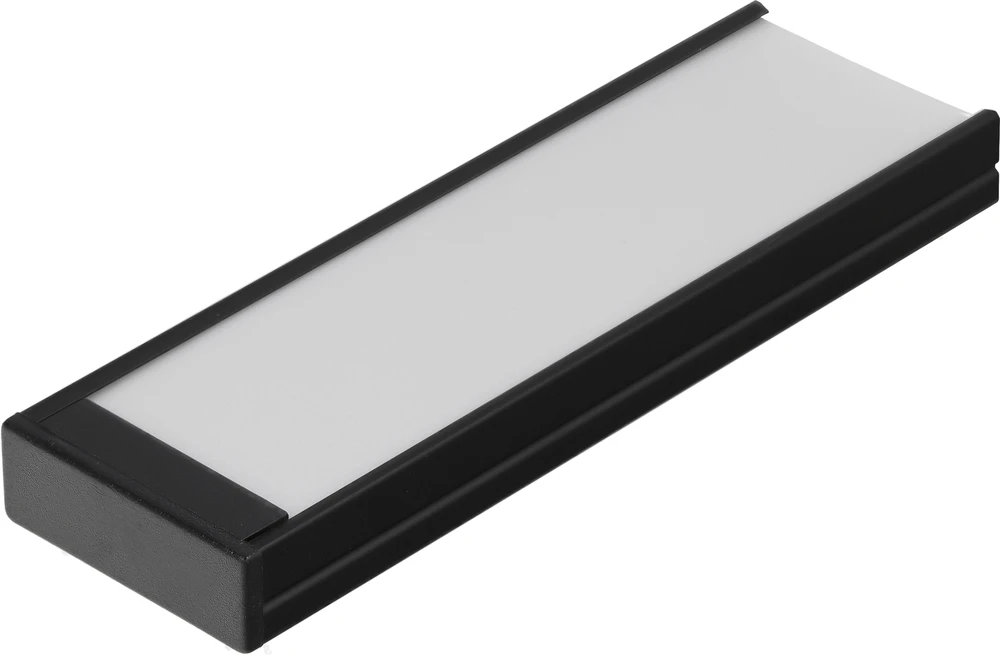LED juostos profilis WIDE24 G/W, juodas, 2m