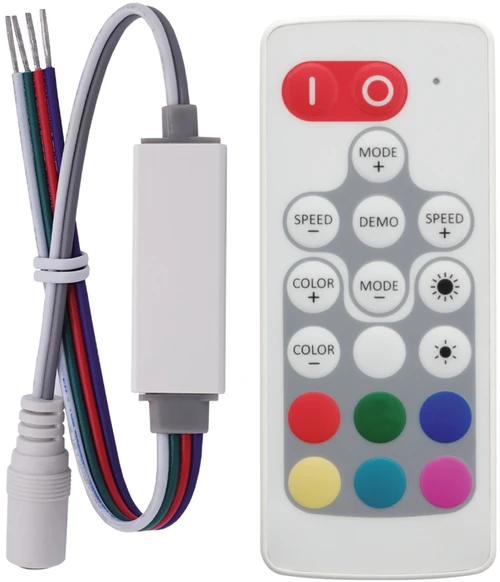 LED juostos valdiklis ST06FP, 5-24V, 6A, su nuotolinio valdymo pulteliu