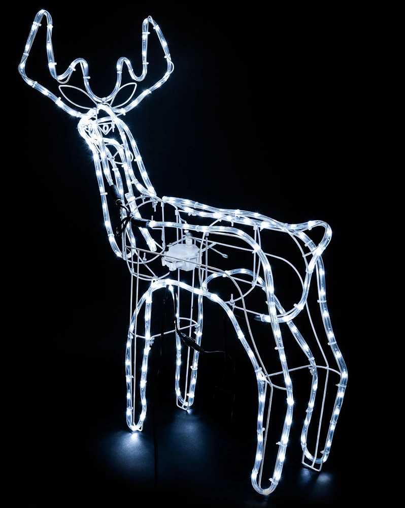 LED Kalėdinis šviečiantis elnias – 90×80 cm