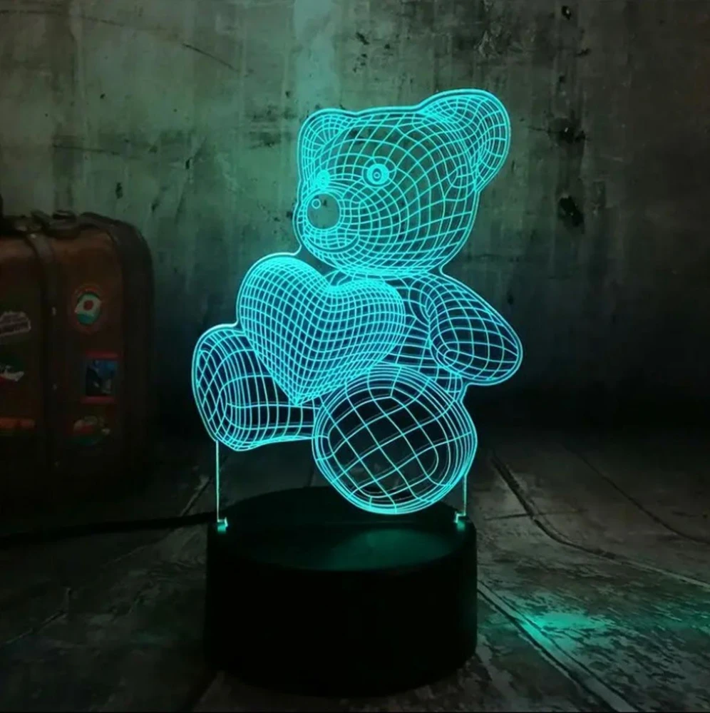 ATL LED lempa meškiuko formos