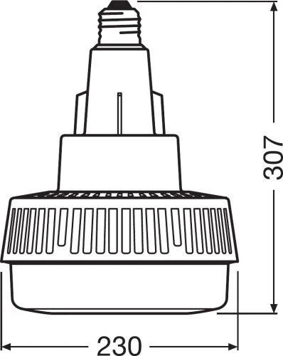 LED lemputė HQI LED HIGHBAY 250 120° 95 W/4000K E40