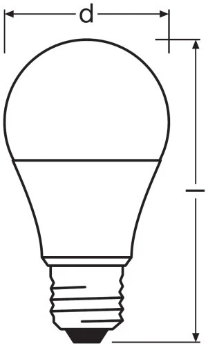 LED lemputė LED DUO CLICK DIM CLASSIC A 60 8 W/2700K E27