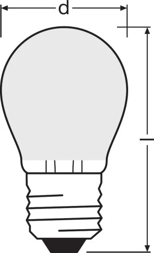 LED lemputė PARATHOM© Retrofit CLASSIC P 25 2.5 W/2700K E27