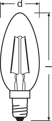 Candellux LED lemputė Vintage 1906© LED 22 2.5 W/2400K E14