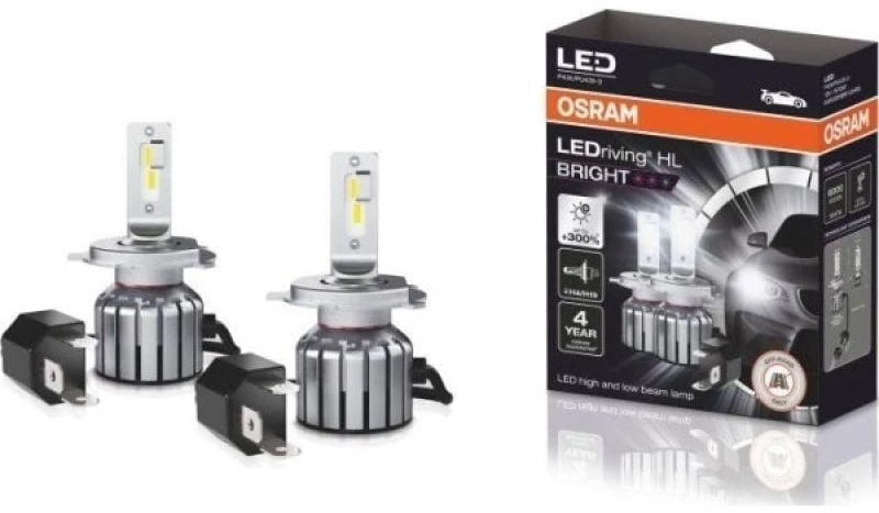 OSRAM LED Automobilinės lemputės H4 15W 12V P43T 4X2, 2vnt