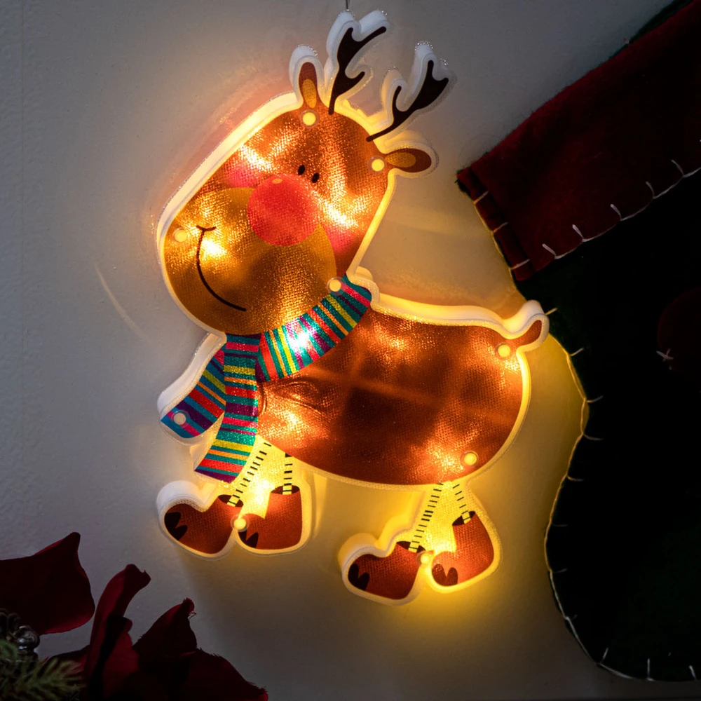 Ikonka LED pakabinamas apšvietimas Kalėdų dekoracijos šiaurinis elnias