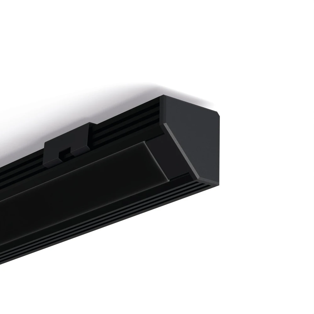 LED profilio laikiklis 45-STN, juodas