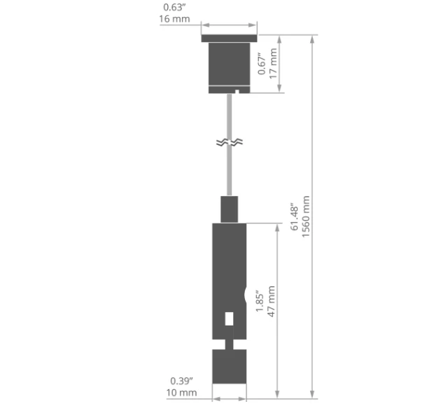 LED profilio laikiklis RD-2, juodas