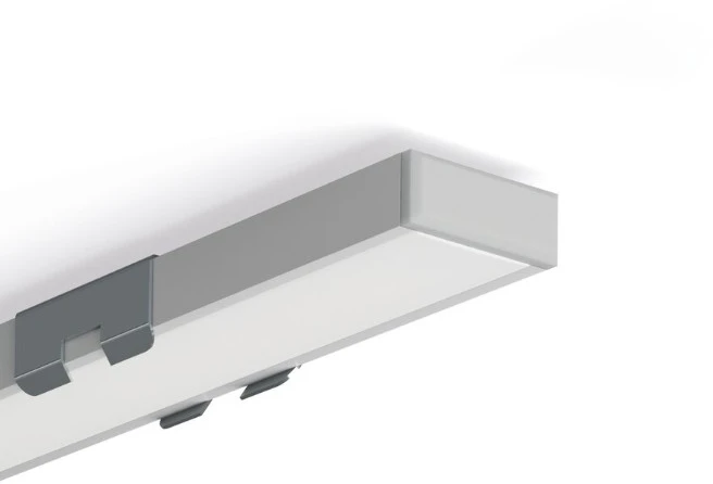 LED profilio MICRO-PLUS užbaigimo elementas, pilkas