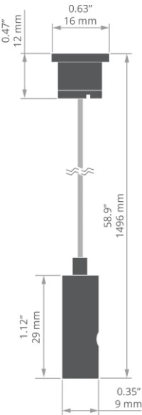 LED profilio pakabinimo rinkinys RD-1, sidabro sp.