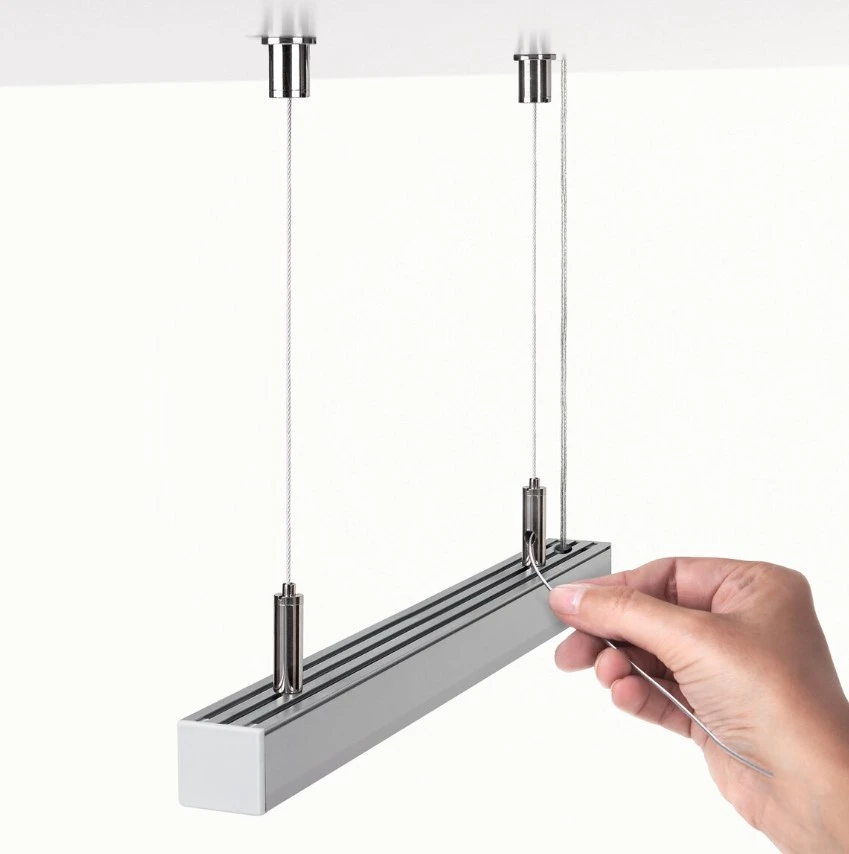 LED profilio pakabinimo rinkinys RD-1, sidabro sp.
