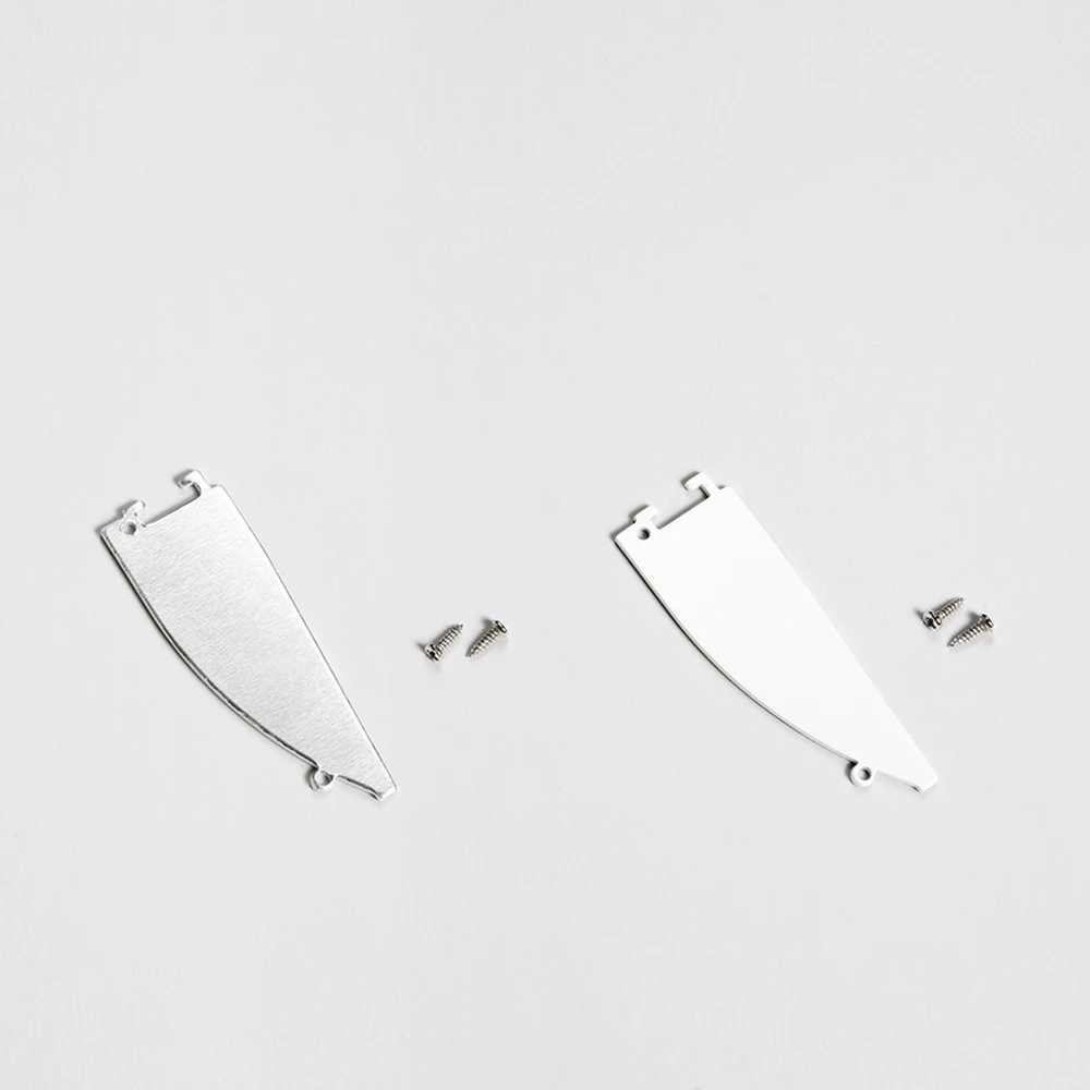 LED profilio užbaigimai TRIM, balti, 2vnt.