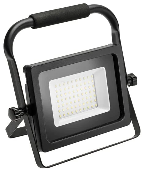 LED prožektorius iNEXT (nešiojamas) 30W 2400lm, PF>0,9, RA>80, IP65, 120°, 6400K, juodas k
