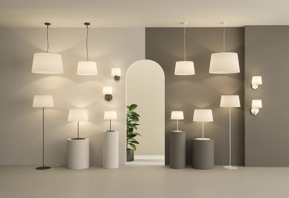 LED sieninis šviestuvas STILO, E27, baltas, su 3W 3000K LED skaitymo šviestuvėliu ir USB bei USB C jungtimis, A8202083BSP
