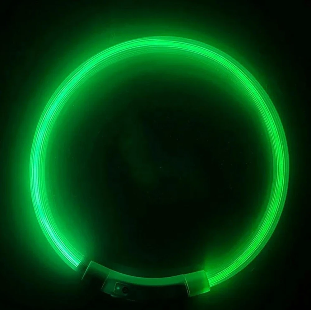 ATL LED šviečiantis antkaklis (Žalia)