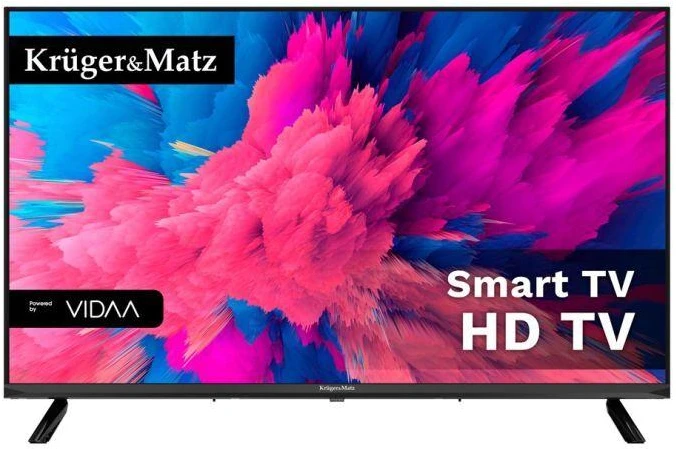 Televizorius Kruger & Matz Krüger&Matz KM0232-V3 TV 81.3 cm (32") HD Smart TV Wi-Fi Juodas