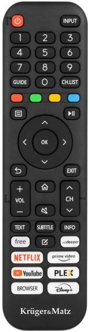 Televizorius Kruger & Matz Krüger&Matz KM0232-V3 TV 81.3 cm (32") HD Smart TV Wi-Fi Juodas
