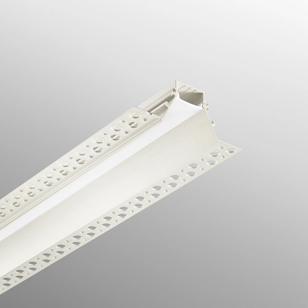 LED užglaistomas profilis WING, baltas, 2m