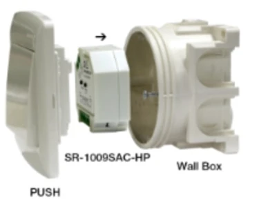 LED valdymo sistemos imtuvas 230Vac 400W, PUSH-DIM, TRIAC, Easy-RF serija, Sunricher