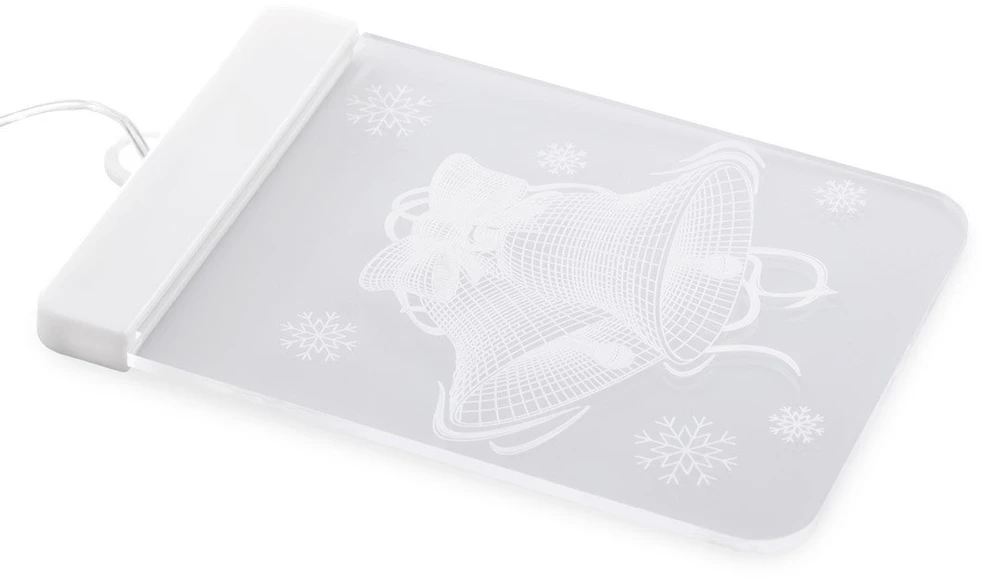 AmeliaHome LED vitražo dekoracijų rinkinys „Reindeers“ — stačiakampiai, 5 vnt