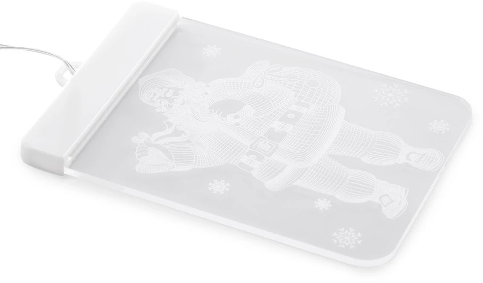 AmeliaHome LED vitražų rinkinys CHRISTMASMOOD — stačiakampiai, 5 vnt