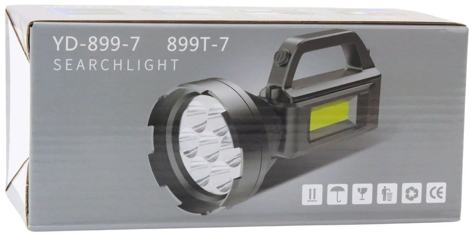Lean COB LED prožektorius su įkraunama baterija ir galia