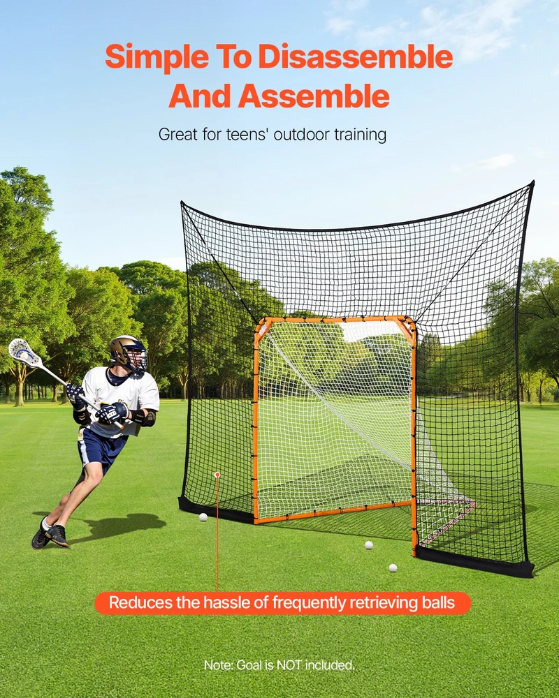 VEVOR Hokejo Lacrosse tinklas 9x12 pėdų