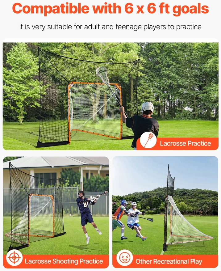 VEVOR Hokejo Lacrosse tinklas 9x12 pėdų