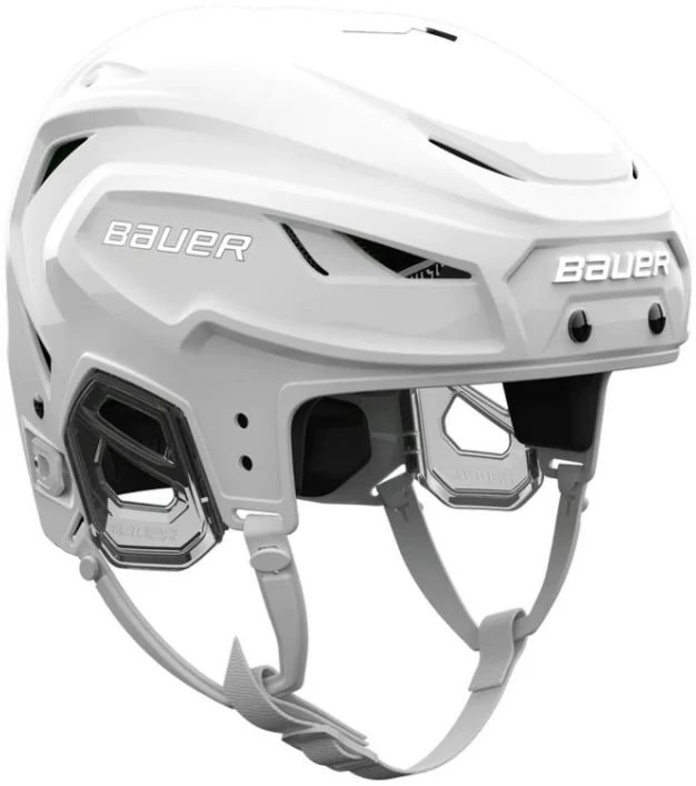 Ledo ritulio šalmas Bauer Hyperlite 2, baltos ir juodos spalvos