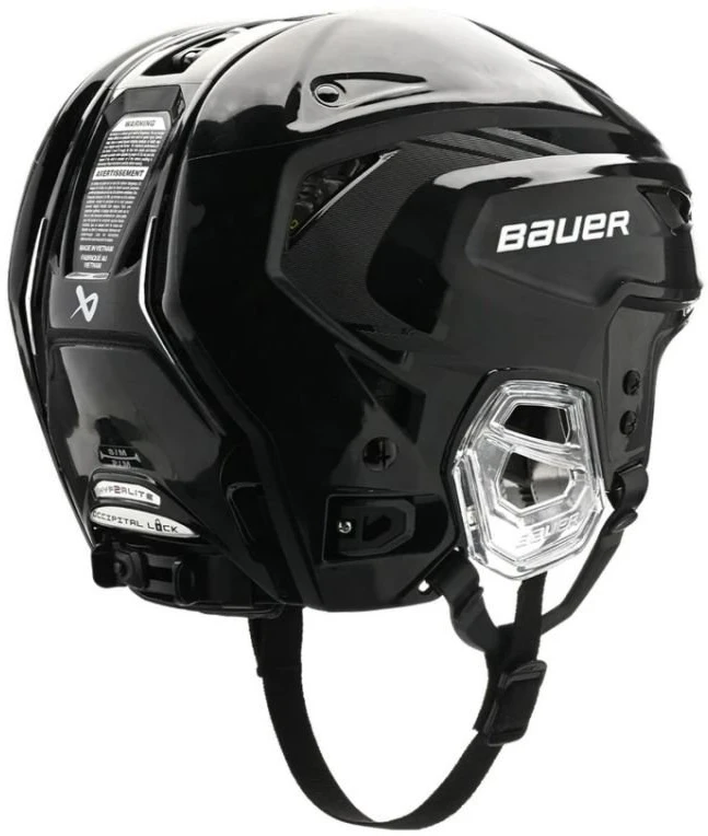 Ledo ritulio šalmas Bauer Hyperlite 2, baltos ir juodos spalvos