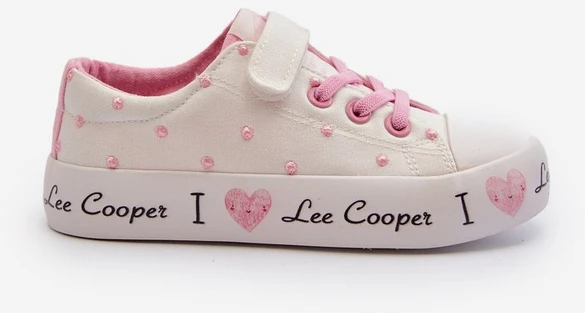 Lee Cooper LCW 2159 Baltos spalvos mergaičių sportbačiai