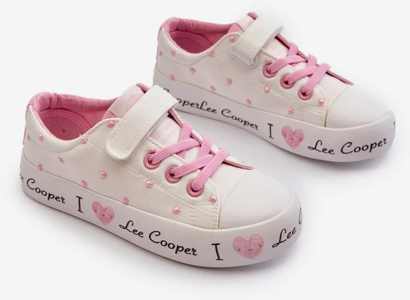 Lee Cooper LCW 2159 Baltos spalvos mergaičių sportbačiai