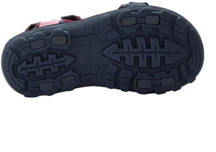 Lee Cooper mergaičių basutės su lipukais vasaros paplūdimiui, tamsiai mėlynos su rožine