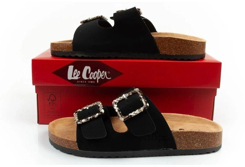 Lee Cooper moteriški apsiaunami batai, juoda zomša, patogūs, lengvi