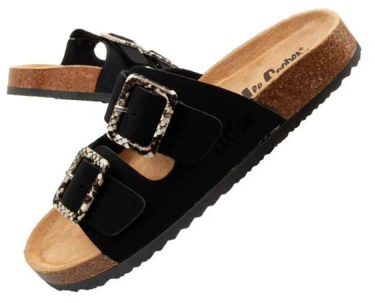 Lee Cooper moteriški apsiaunami batai, juoda zomša, patogūs, lengvi